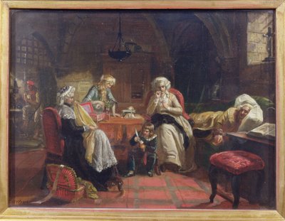Die königliche Familie von Frankreich im Tempel von Edward Matthew Ward